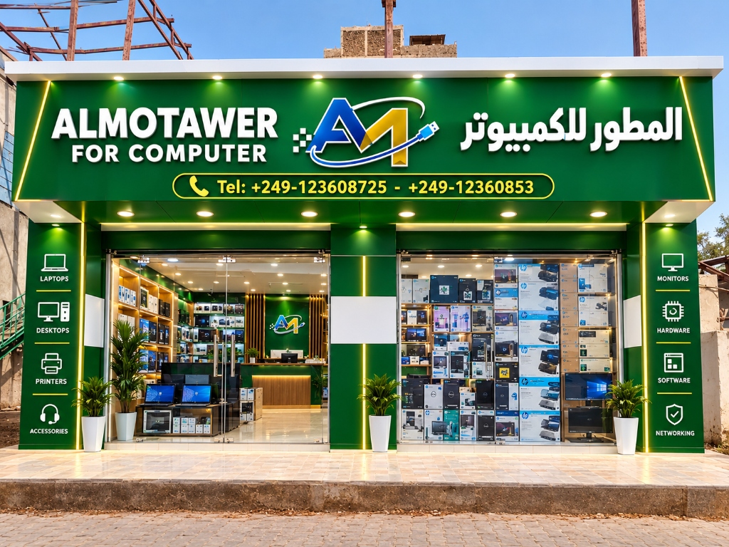 Al Motawer for Computer Showroom Facade in Khartoum